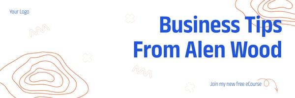 Business Tips, New eCourse Product Promo Twitter Header
