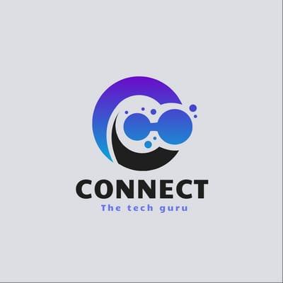 Black Gradient Drop Tech Logo