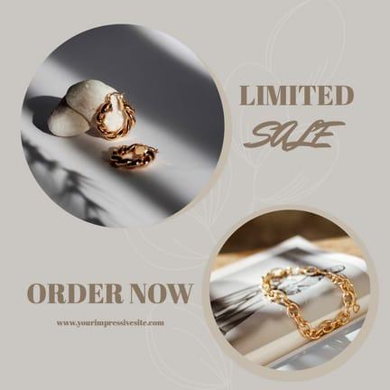 Jewellery Photo Limited Sale Modern Minimalistic Instagram Photo
