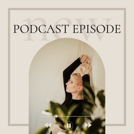 Beige New Podcast Episode Play Instagram Post