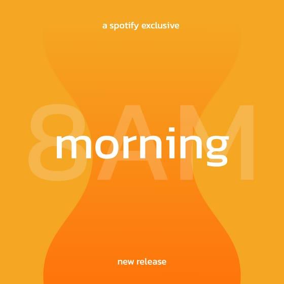 Orange Abstract Gradient Morning Exclusive Album Cover