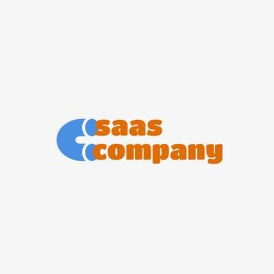 Saas Software Company Illustration Logo