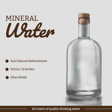Gray And Brown Mineral Water Product Image