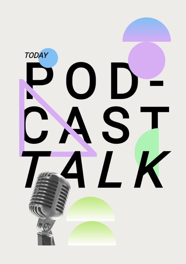 Podcast Talk Modern Poster
