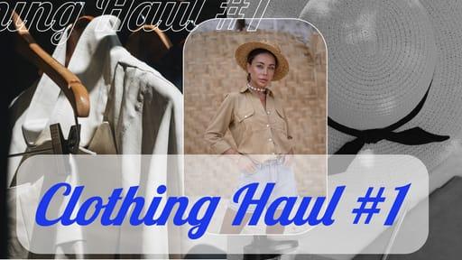 Photo Collage Clothing Haul YouTube Thumbnail