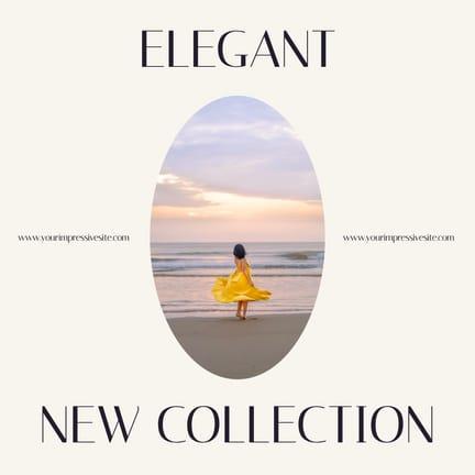 White Elegant Wear New Collection Minimalistic Instagram Post